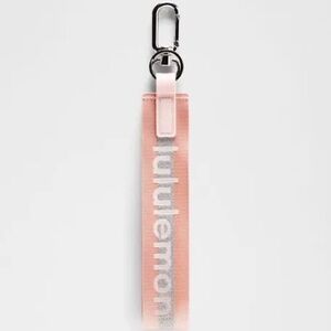 Lululemon Never Lost Keychain Pink Mist and Silver
